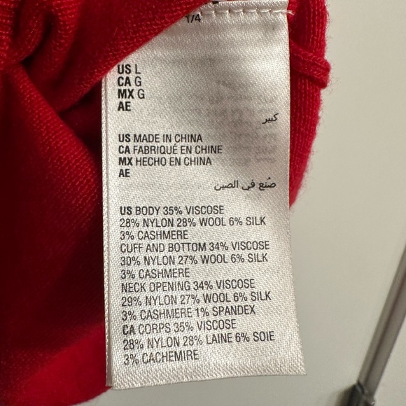 INC INTERNATIONAL CONCEPT RED SWEATER - Picture 3 of 5